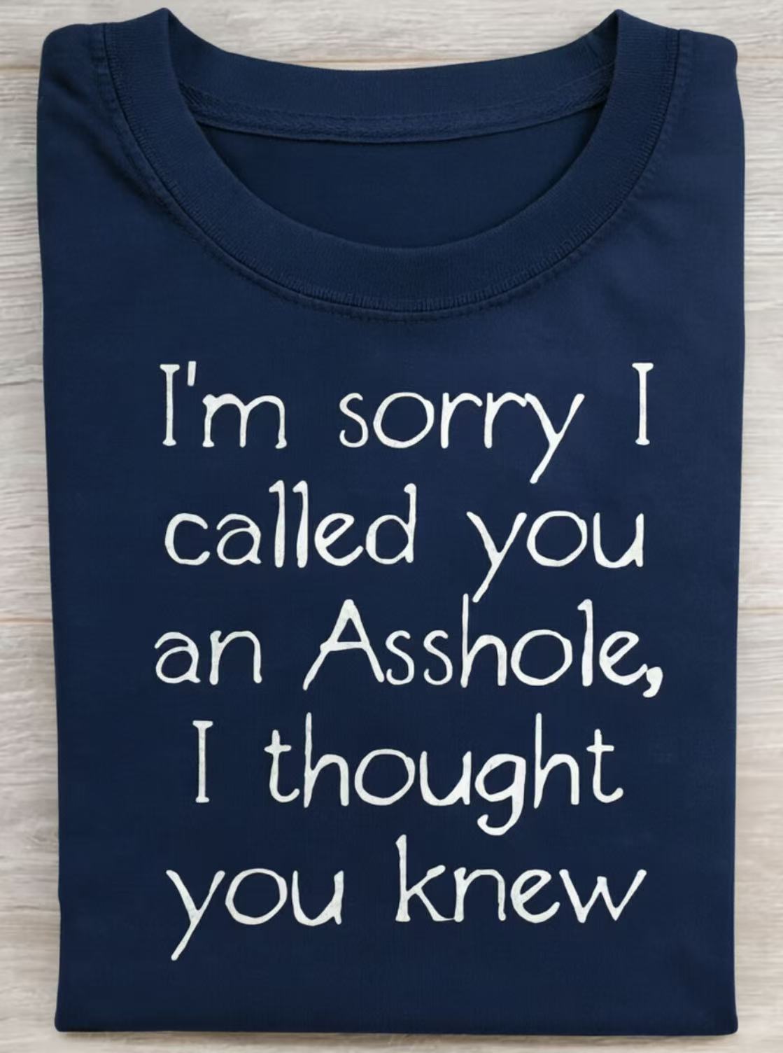 Fun Humor Satire Art Print Casual Pure Cotton Short Sleeved T-shirt