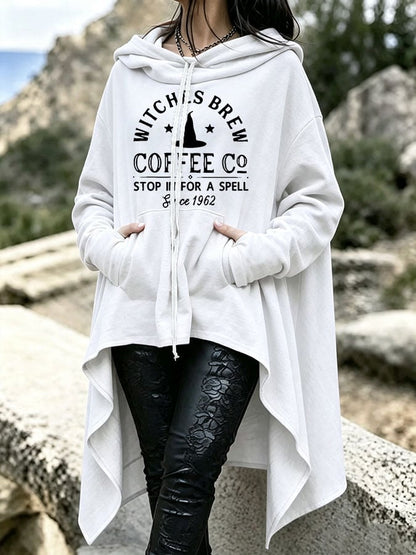 Women's Casual Printed Irregular Sweatshirt