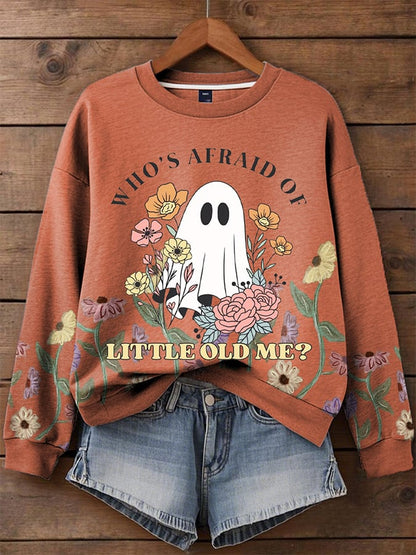 Women's Halloween Print Sweatshirt