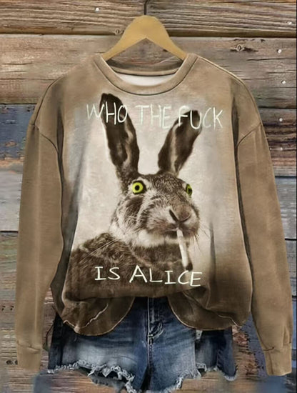 Funny Who The Fuck Art Print Casual Short Sleeve T-shirt