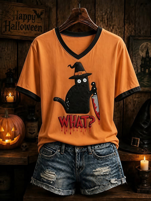Women's Halloween Animal Print T‑Shirt