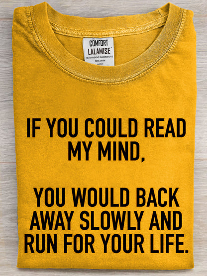 Funny Quote Art Print Casual Short Sleeve T-shirt