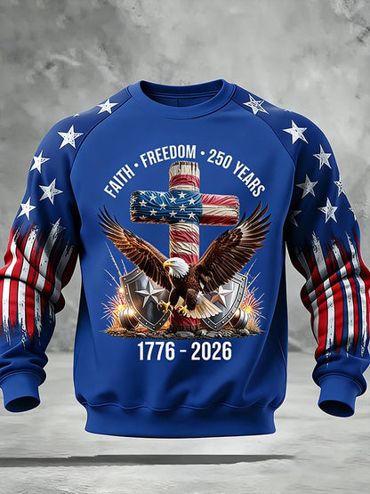 Men's 250th Anniversary of the United States Faith Print Hoodie