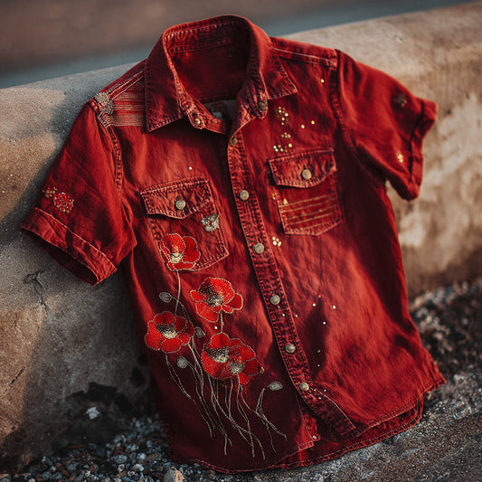 Vintage Memorial Day Short-Sleeve Shirt