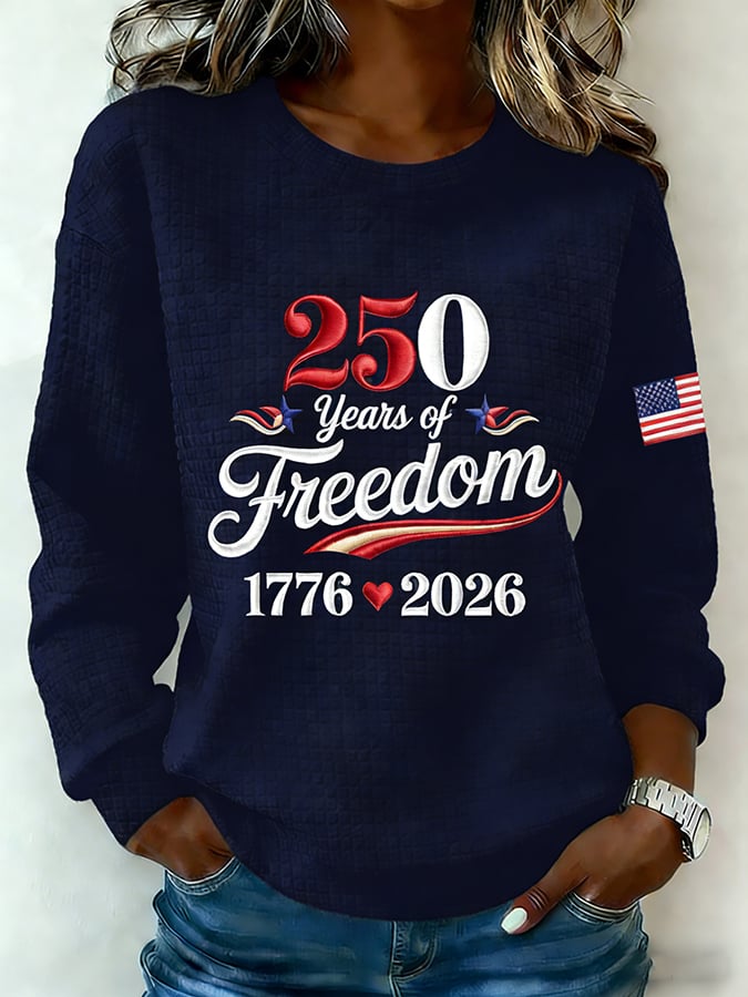 Women's Vintage America 250th Anniversary Print Top
