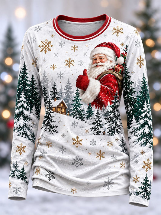 Women's Casual Christmas Long-Sleeve Top
