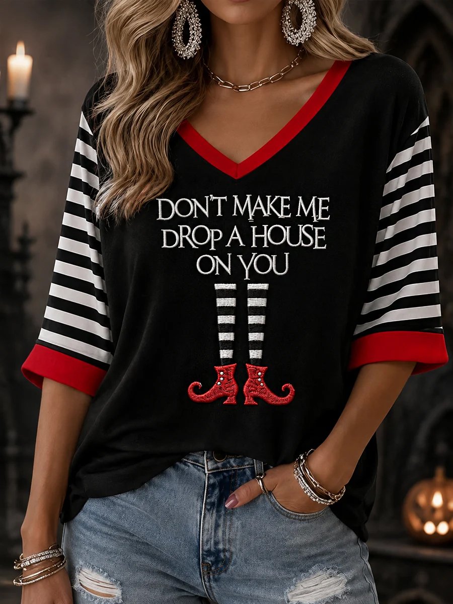 Women's Print Round Neck T-shirt