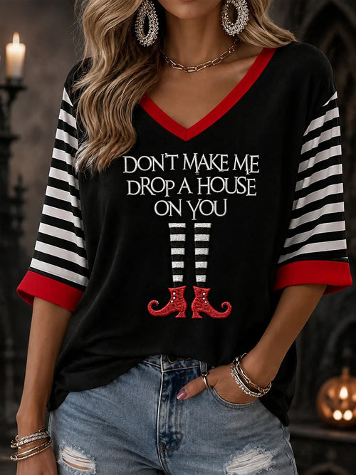 Women's Print Round Neck T-shirt