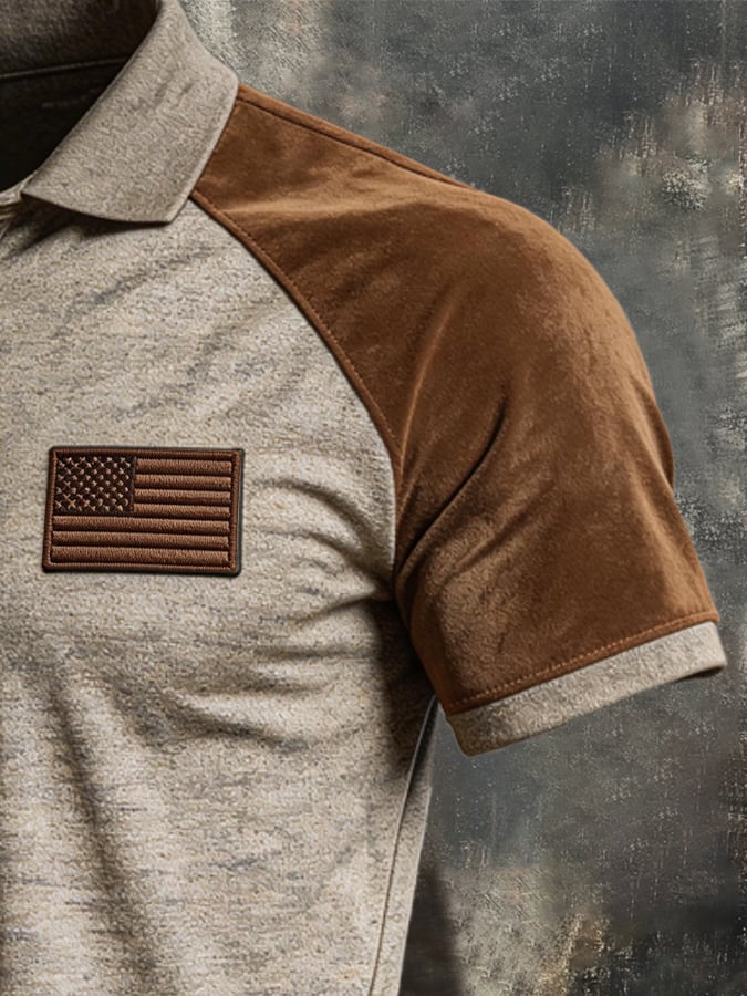 Men's Retro Comfort Denim Polo Shirt