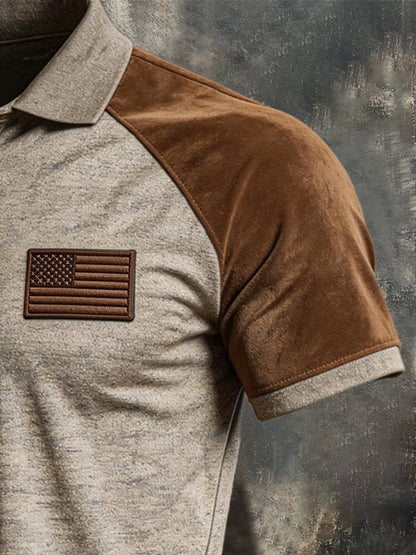 Men's Retro Comfort Denim Polo Shirt