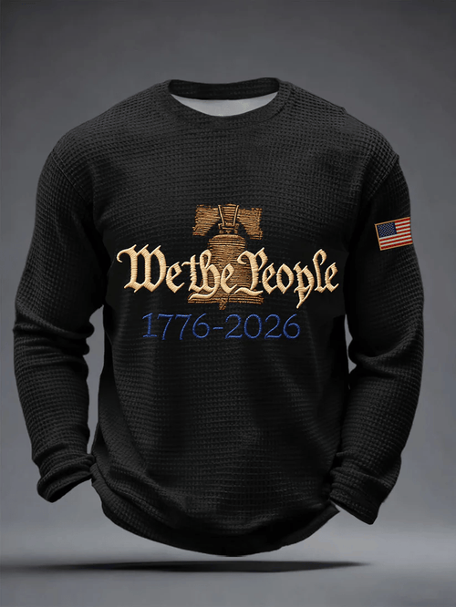 Men'S Casual T-Shirt With American 250th Anniversary Print