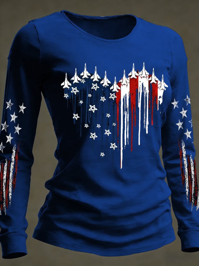 Women's casual faith-inspired long-sleeved T-shirt