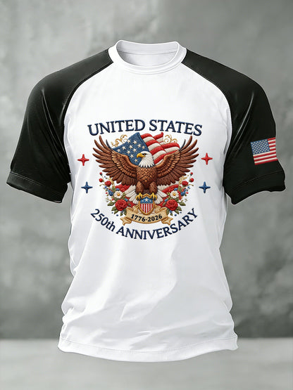 Men's American 250th Anniversary Print Casual Top