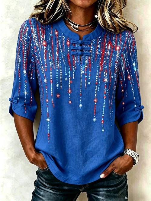 Women's 250th Anniversary Button Top