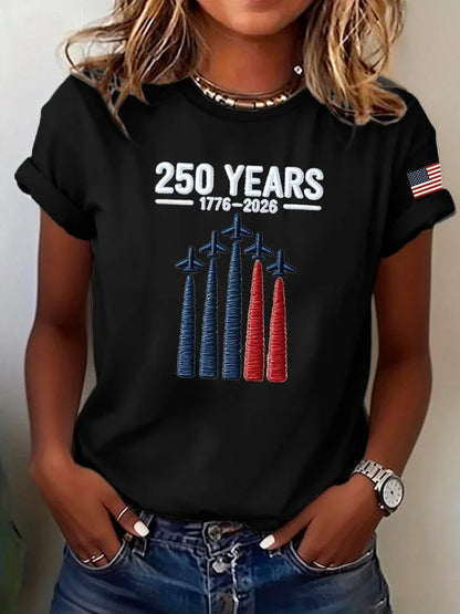Women's 250th Anniversary Print Crew Neck Top