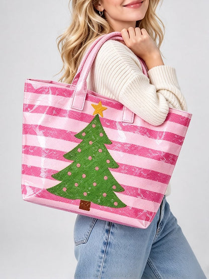 Christmas Tree Print Bag
