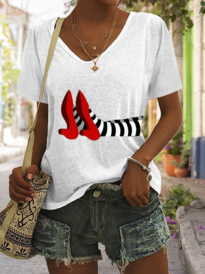 Women's Halloween Printed T-Shirt