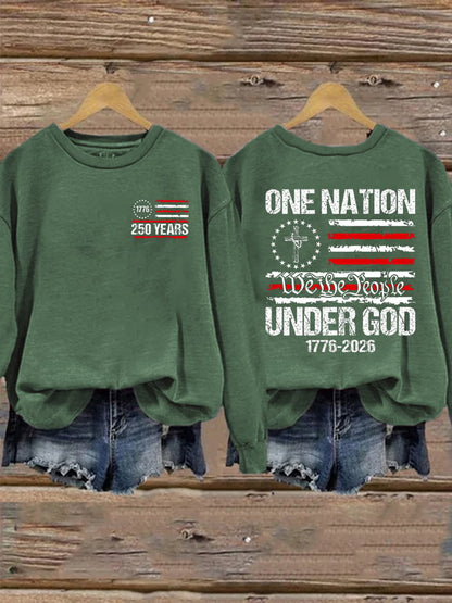 Women's Casual Printed Long-Sleeve Sweatshirt