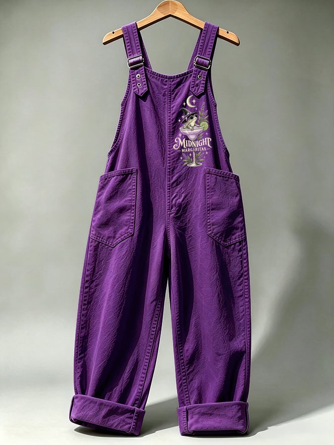 Women's Midnight Margaritas Print Overalls
