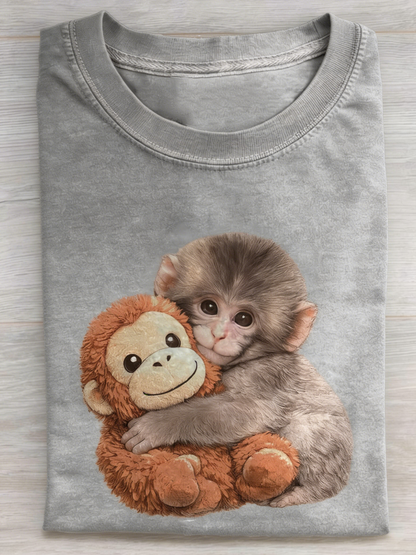 Punch The Monkey Art Print T-shirt