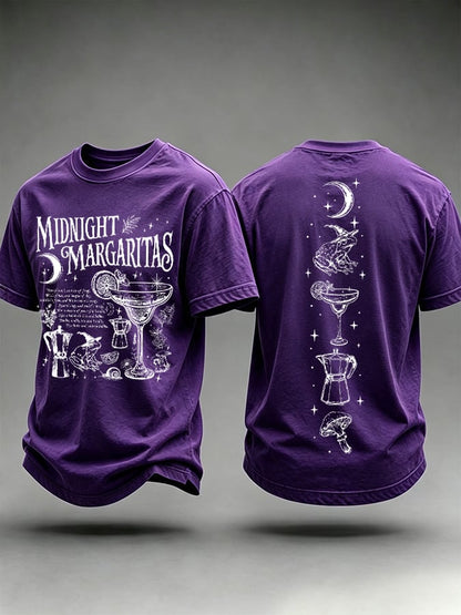 Men's Midnight Margaritas Print Casual T-shirt