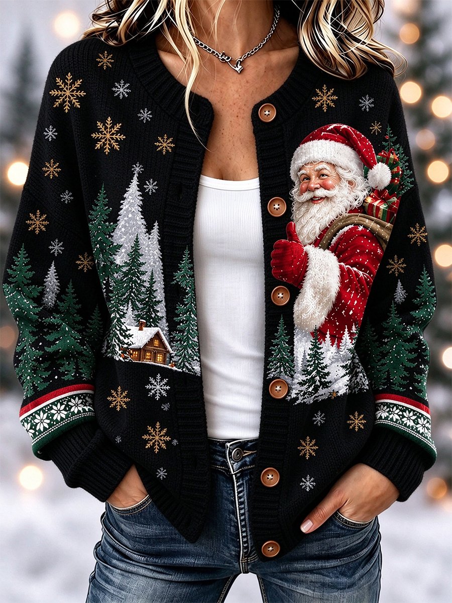 Women's Casual Christmas Cardigan