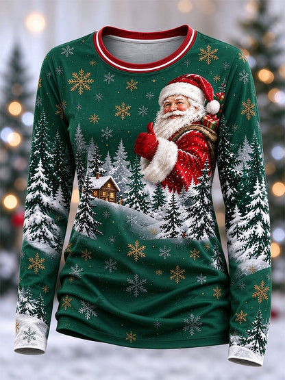 Women's Casual Christmas Long-Sleeve Top