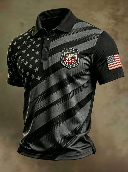 Men's U.S. 250th Anniversary Printed Polo Shirt