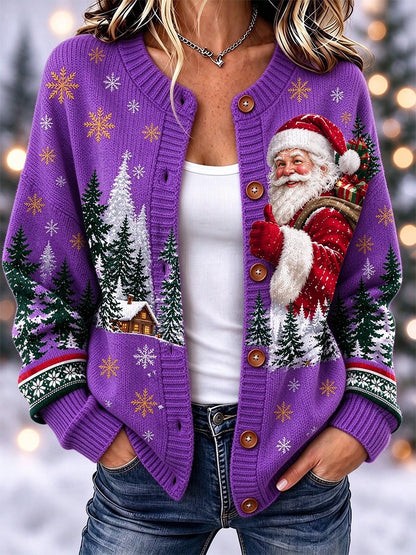 Women's Casual Christmas Cardigan