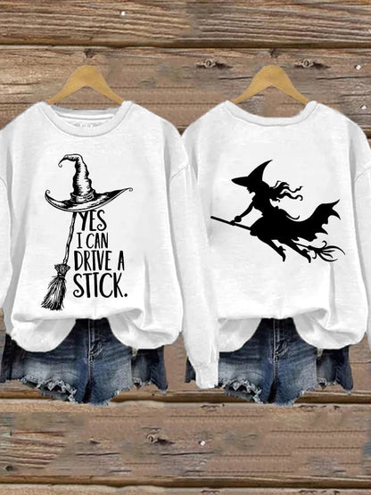 🔥Buy 2 Get 10% Off🔥Women's Yes I Can Drive A Stick Printed Sweatshirt