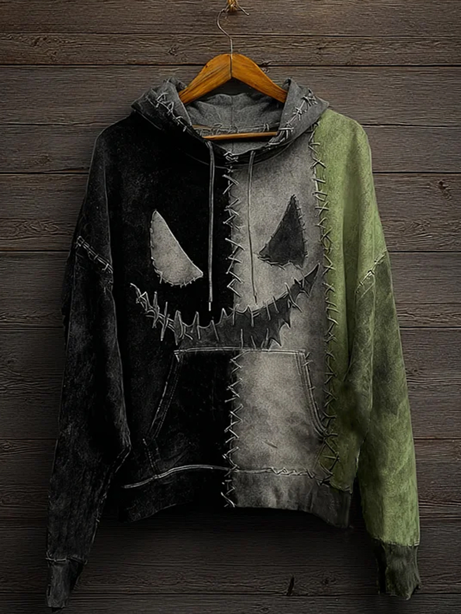 Women's Halloween Art Hooded Sweatshirt