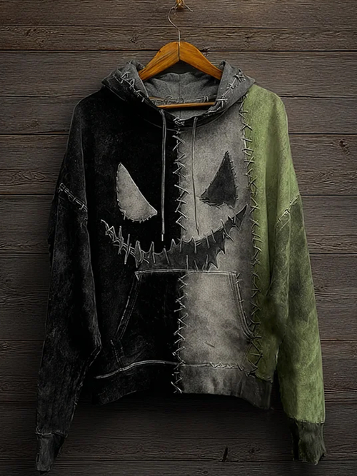 Women's Halloween Art Hooded Sweatshirt