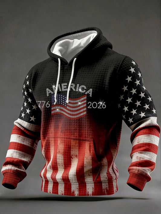 Men's  250th Anniversary USA Print Hoodie