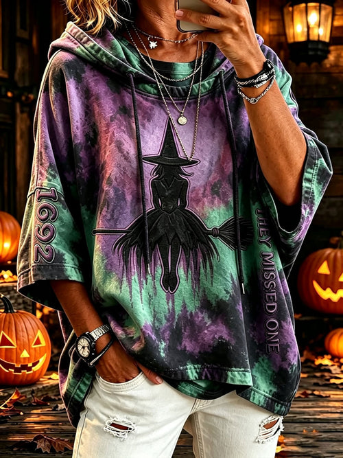 Ladies Halloween Witch Loose Hoodie