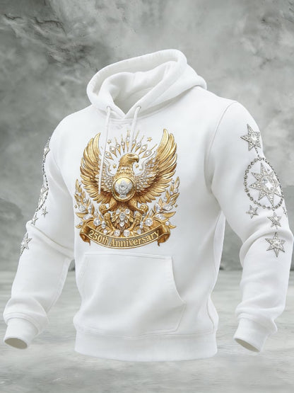 Men's Casual American 250th Anniversary Print Sweatshirt