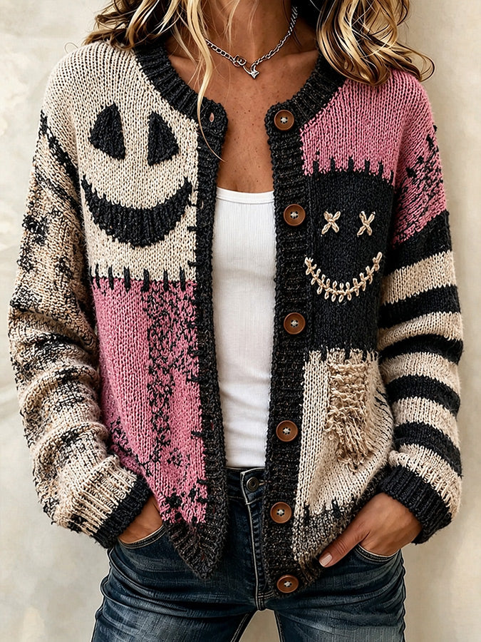Ladies' Halloween Sweater Cardigan