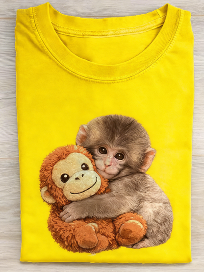 Punch The Monkey Art Print T-shirt