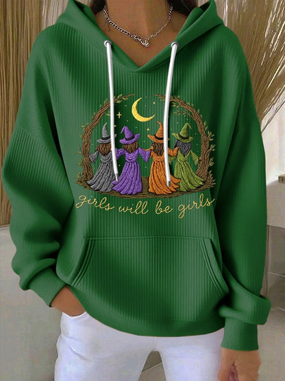 Women's Halloween Print Casual Hoodie