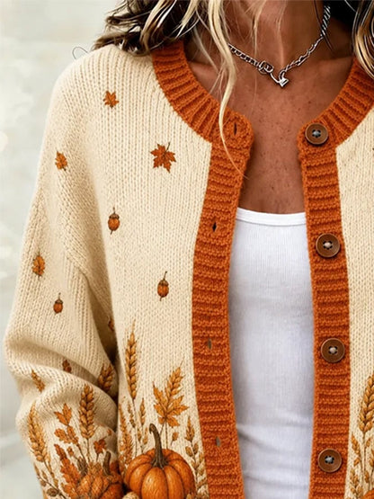 Women's Casual Printed Cardigan