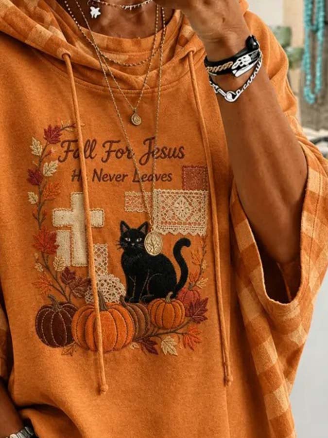 Women'S Casual Pumpkin Print Autumn Top