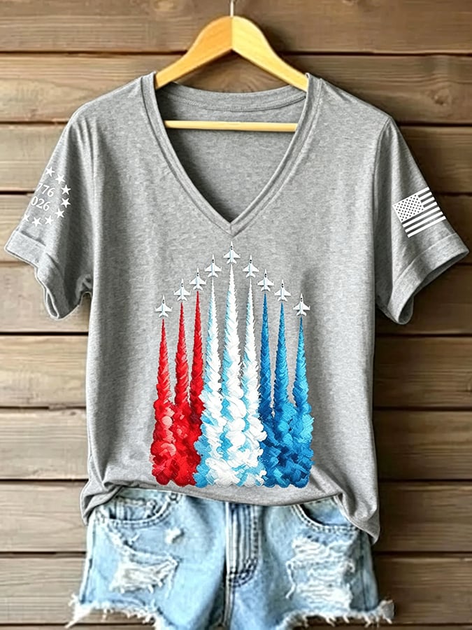 Women's Casual Print Short-Sleeve T-Shirt