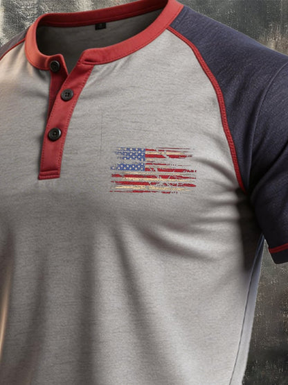 Men's Vintage 100% Pure Cotton Slub Stretch T-Shirt