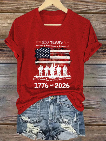 Women's Memorial Day Printed Short-Sleeve T-Shirt