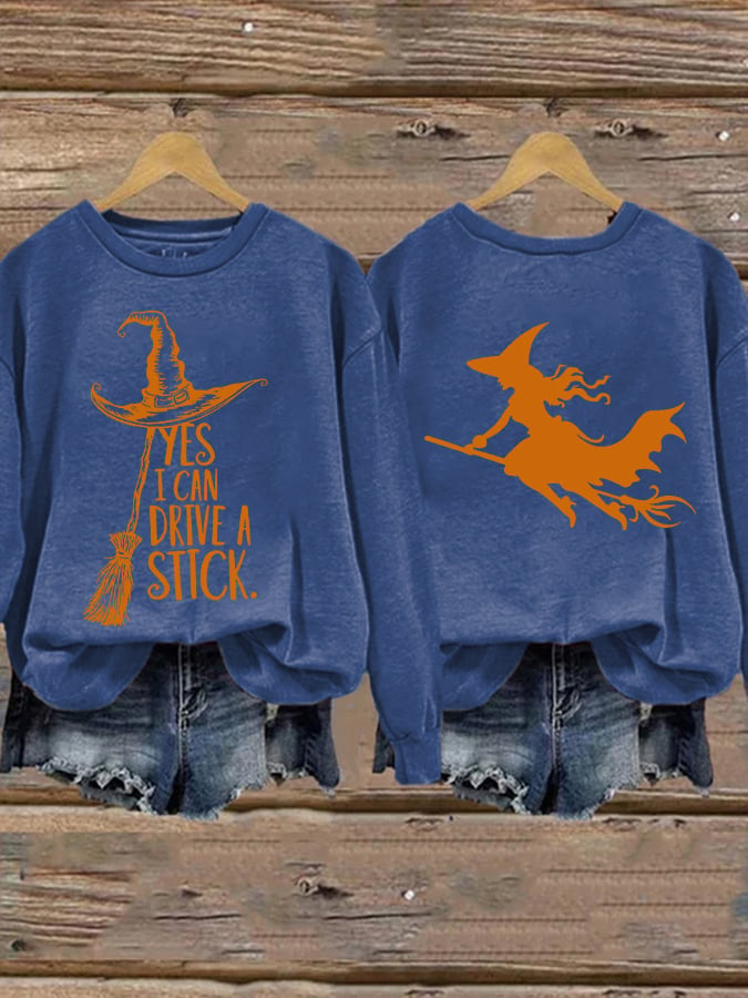 🔥Buy 2 Get 10% Off🔥Women's Yes I Can Drive A Stick Printed Sweatshirt