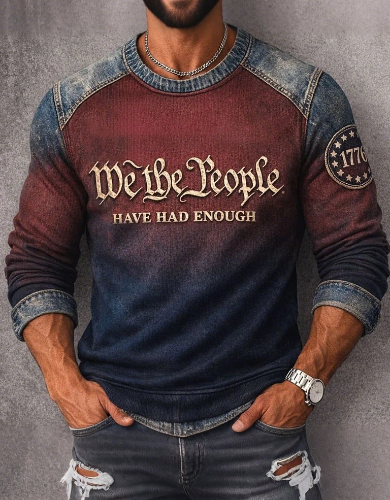 Men'S American 250th Anniversary Printed Hoodie