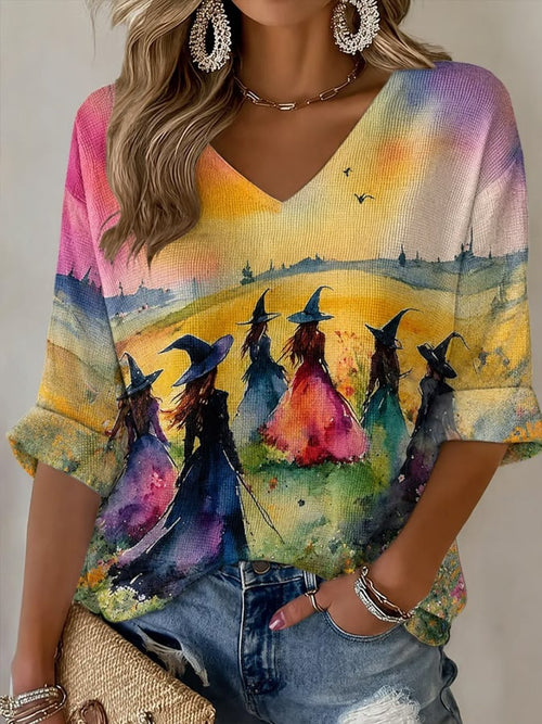 Women's Halloween Print Top