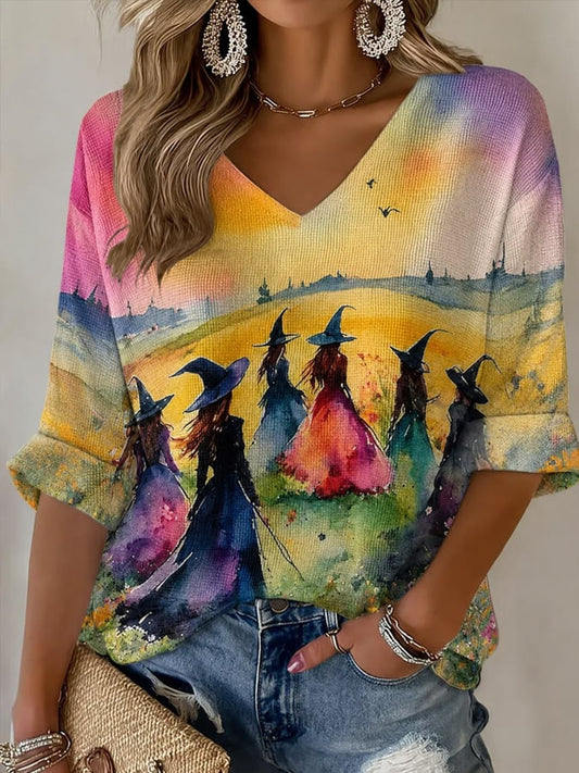 Women's Halloween Print Top