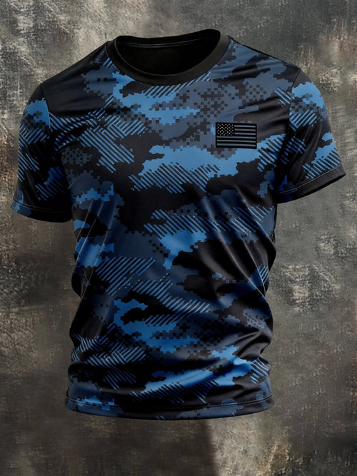 Men's Vintage Patriot Camo Short Sleeve T-Shirt