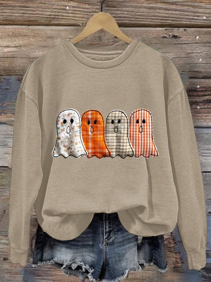 🔥HOT SALE🔥Women's Halloween Print Casual Sweatshirt