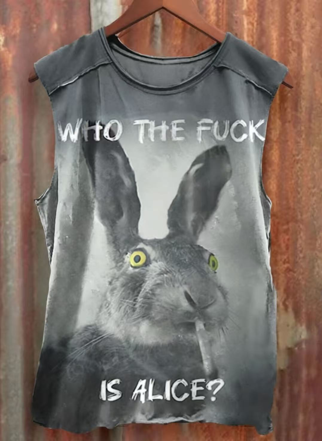 Funny Who The Fuck Art Print Casual Short Sleeve T-shirt